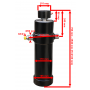 SIŁOWNIK HYDRAULICZNY WYWROTU PRZYCZEPY 17T 2180 mm 218 cm 4-STOPNIOWY.